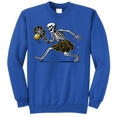 Women Funny Skeleton Pickleball Girl Gift Sweatshirt