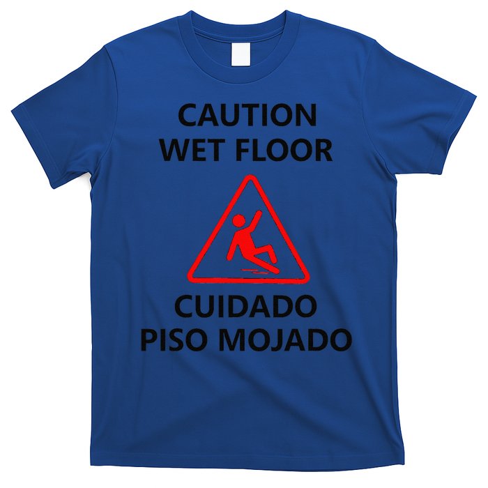 Wet Floor Sign Halloween Costume Idea T-Shirt