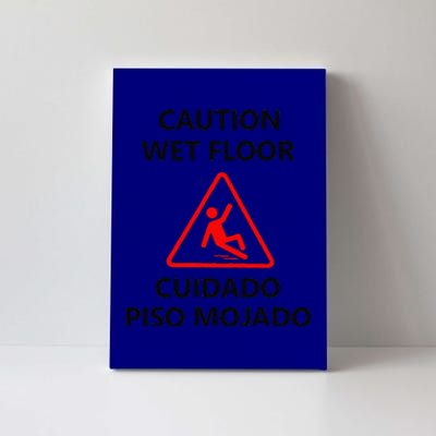 Wet Floor Sign Halloween Costume Idea Canvas