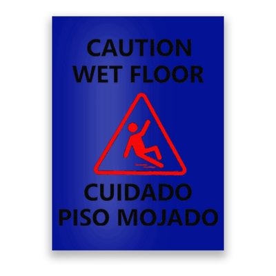 Wet Floor Sign Halloween Costume Idea Poster