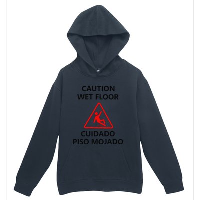 Wet Floor Sign Halloween Costume Idea Urban Pullover Hoodie