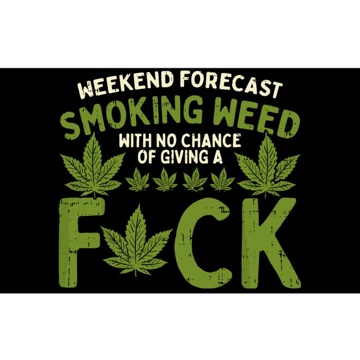 Weekend Forecast Smoking Weed Cannabis 420 Thc Stoner Gift Bumper Sticker