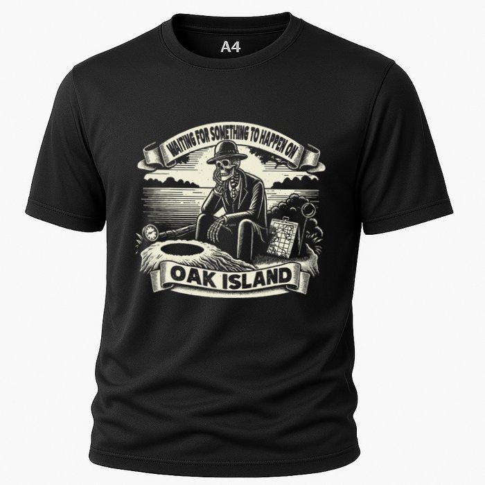 Waiting For Something To Happen Oak Island Treasure Hunt Cooling Performance Crew T-Shirt
