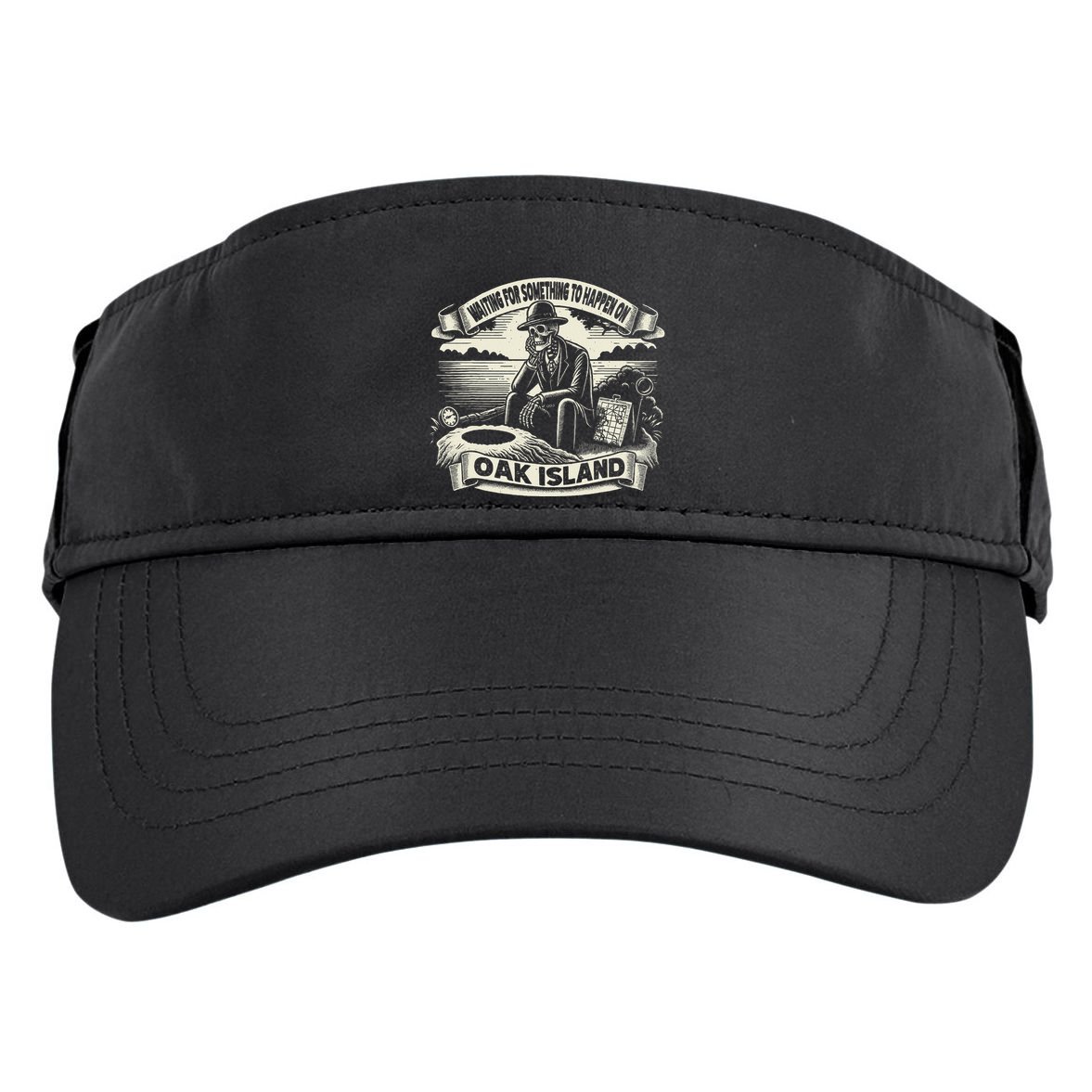 Waiting For Something To Happen Oak Island Treasure Hunt Adult Drive Performance Visor