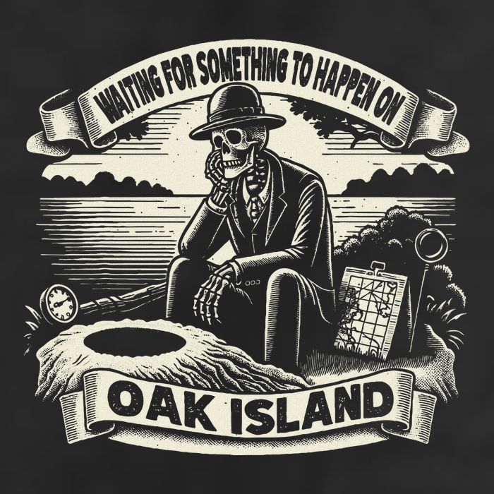 Waiting For Something To Happen Oak Island Treasure Hunt Adult Drive Performance Visor