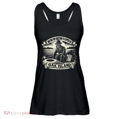 Waiting For Something To Happen Oak Island Treasure Hunt Ladies Essential Flowy Tank