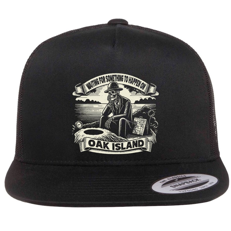 Waiting For Something To Happen Oak Island Treasure Hunt Flat Bill Trucker Hat