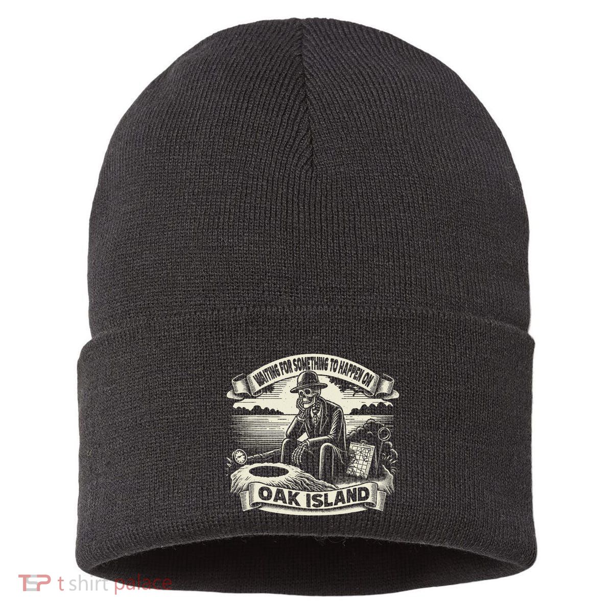 Waiting For Something To Happen Oak Island Treasure Hunt Sustainable Knit Beanie