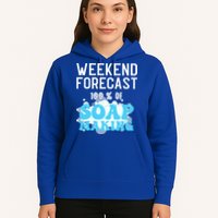 Weekend Forecast Soap Making Soap Maker Gift Hoodie