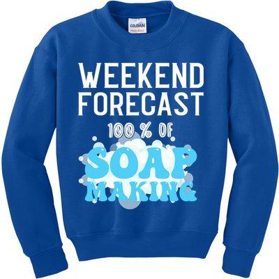 Weekend Forecast Soap Making Soap Maker Gift Kids Sweatshirt