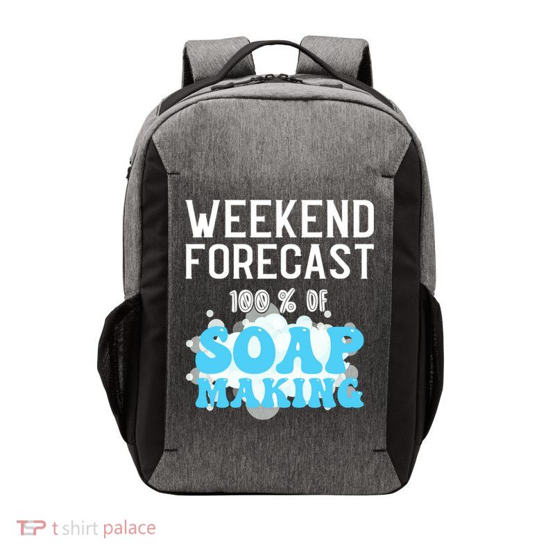 Weekend Forecast Soap Making Soap Maker Gift Vector Backpack