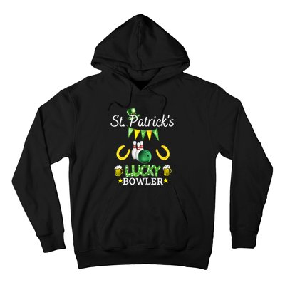 Womens FUNNY SAINT PATRICK'S DAY GIFT FOR WOMEN WHO LOVE BOWLING Hoodie