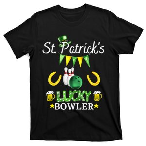 Womens FUNNY SAINT PATRICK'S DAY GIFT FOR WOMEN WHO LOVE BOWLING T-Shirt