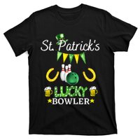 Womens FUNNY SAINT PATRICK'S DAY GIFT FOR WOMEN WHO LOVE BOWLING T-Shirt