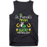 Womens FUNNY SAINT PATRICK'S DAY GIFT FOR WOMEN WHO LOVE BOWLING Tank Top