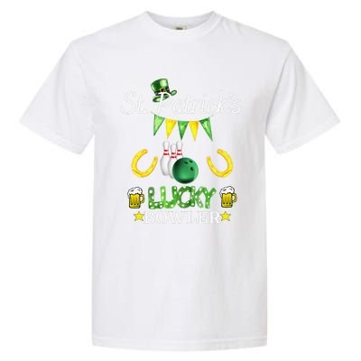 Womens FUNNY SAINT PATRICK'S DAY GIFT FOR WOMEN WHO LOVE BOWLING Garment-Dyed Heavyweight T-Shirt