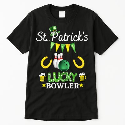 Womens FUNNY SAINT PATRICK'S DAY GIFT FOR WOMEN WHO LOVE BOWLING Tall T-Shirt