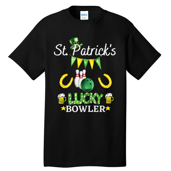 Womens FUNNY SAINT PATRICK'S DAY GIFT FOR WOMEN WHO LOVE BOWLING Tall T-Shirt