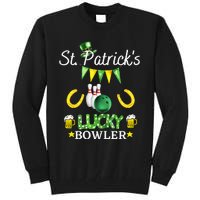 Womens FUNNY SAINT PATRICK'S DAY GIFT FOR WOMEN WHO LOVE BOWLING Tall Sweatshirt