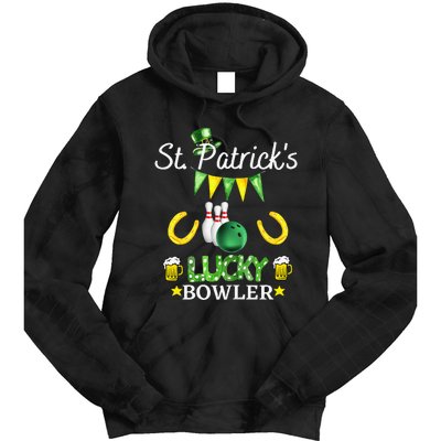 Womens FUNNY SAINT PATRICK'S DAY GIFT FOR WOMEN WHO LOVE BOWLING Tie Dye Hoodie