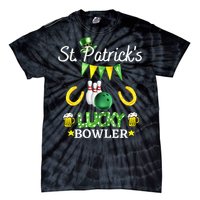 Womens FUNNY SAINT PATRICK'S DAY GIFT FOR WOMEN WHO LOVE BOWLING Tie-Dye T-Shirt