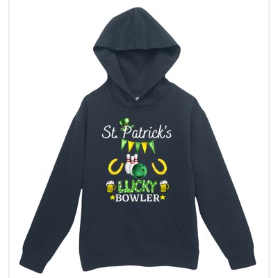 Womens FUNNY SAINT PATRICK'S DAY GIFT FOR WOMEN WHO LOVE BOWLING Urban Pullover Hoodie