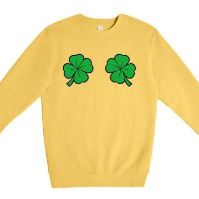 Womens Funny St Patrick's Day For Women And Couples Premium Crewneck Sweatshirt