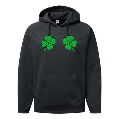 Womens Funny St Patrick's Day For Women And Couples Performance Fleece Hoodie