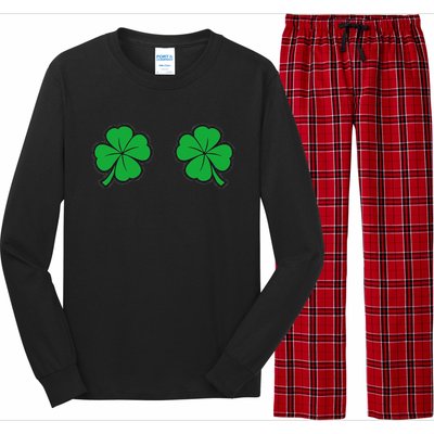 Womens Funny St Patrick's Day For Women And Couples Long Sleeve Pajama Set