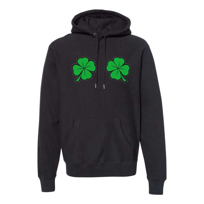 Womens Funny St Patrick's Day For Women And Couples Premium Hoodie