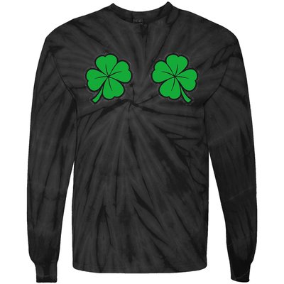 Womens Funny St Patrick's Day For Women And Couples Tie-Dye Long Sleeve Shirt