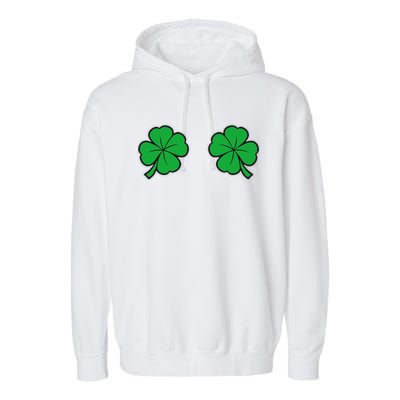 Womens Funny St Patrick's Day For Women And Couples Garment-Dyed Fleece Hoodie