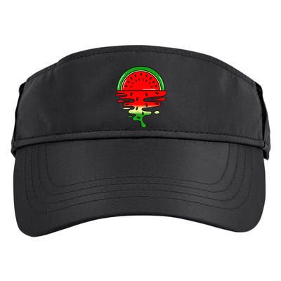 Watermelon Fruit Summer Sunset Adult Drive Performance Visor