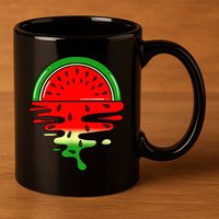 Watermelon Fruit Summer Sunset 11oz C Handle Ceramic Mug