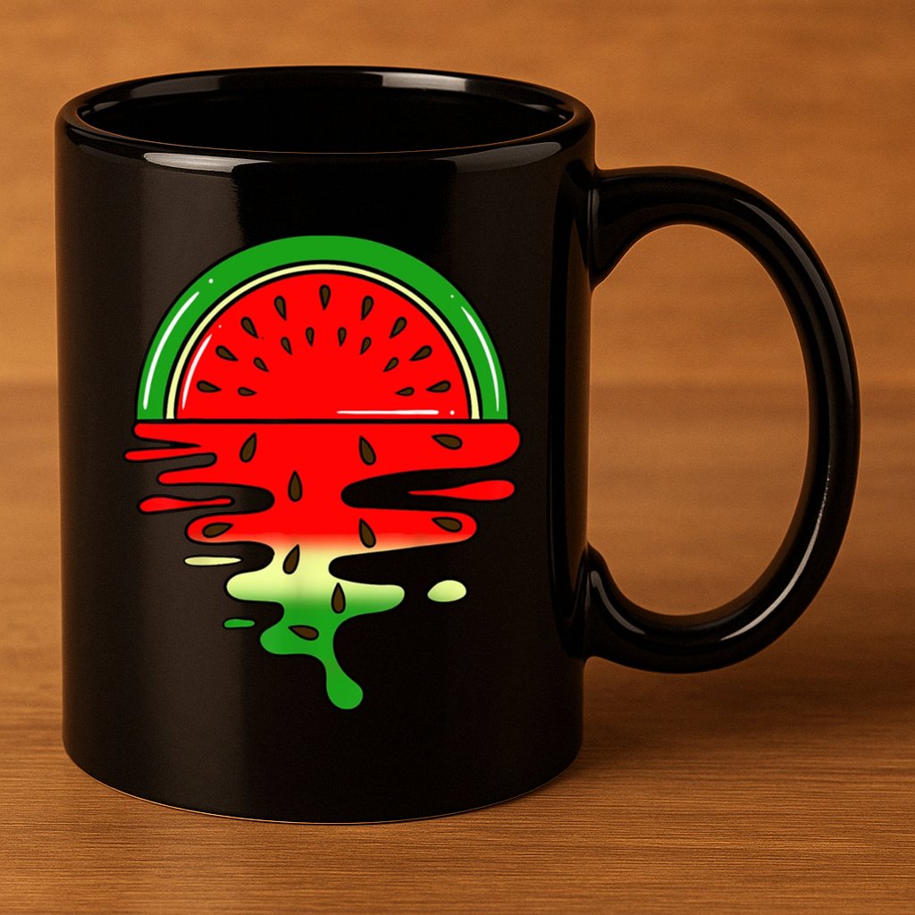 Watermelon Fruit Summer Sunset 11oz C Handle Ceramic Mug