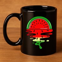 Watermelon Fruit Summer Sunset 11oz C Handle Ceramic Mug