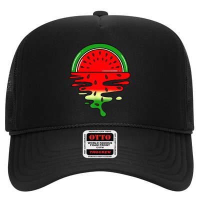 Watermelon Fruit Summer Sunset Trucker Hat