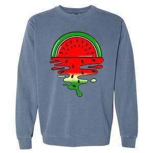 Watermelon Fruit Summer Sunset Garment-Dyed Sweatshirt