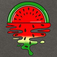 Watermelon Fruit Summer Sunset Cotton Canvas Backpack