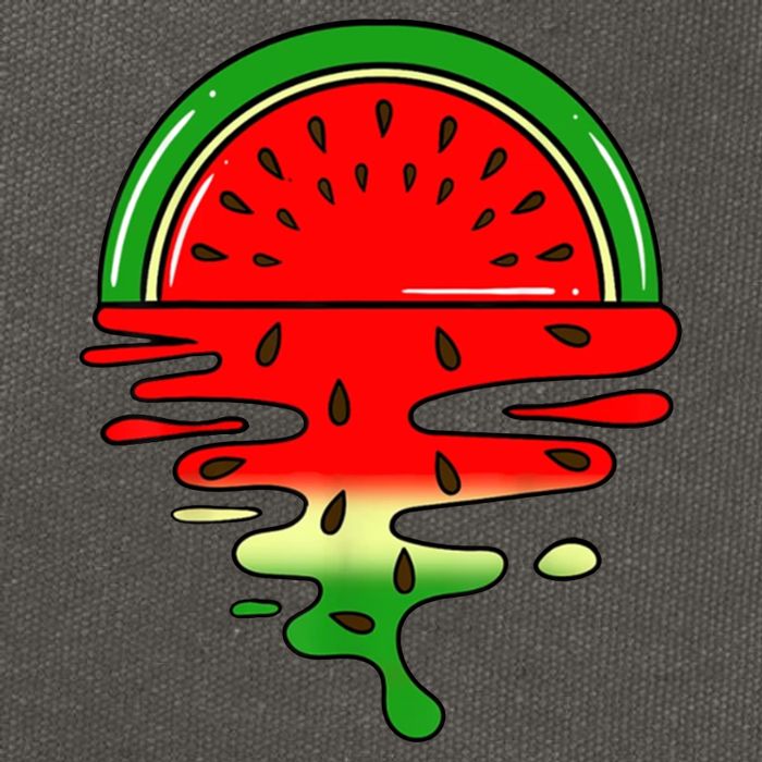 Watermelon Fruit Summer Sunset Cotton Canvas Backpack