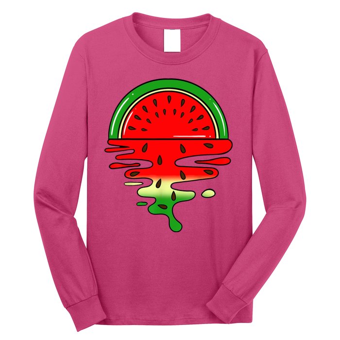 Watermelon Fruit Summer Sunset Long Sleeve Shirt