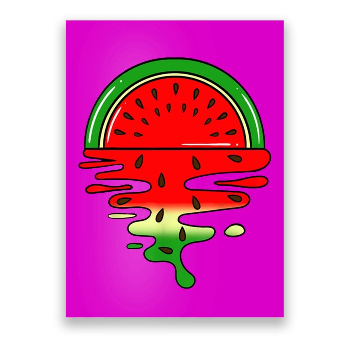 Watermelon Fruit Summer Sunset Poster