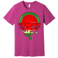 Watermelon Fruit Summer Sunset Premium T-Shirt