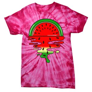 Watermelon Fruit Summer Sunset Tie-Dye T-Shirt