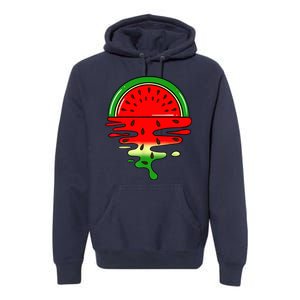 Watermelon Fruit Summer Sunset Premium Hoodie