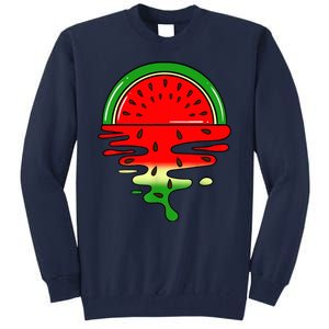 Watermelon Fruit Summer Sunset Tall Sweatshirt