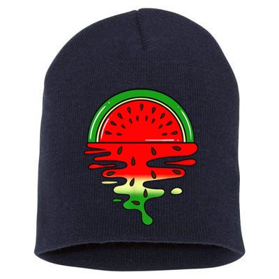 Watermelon Fruit Summer Sunset Short Acrylic Beanie