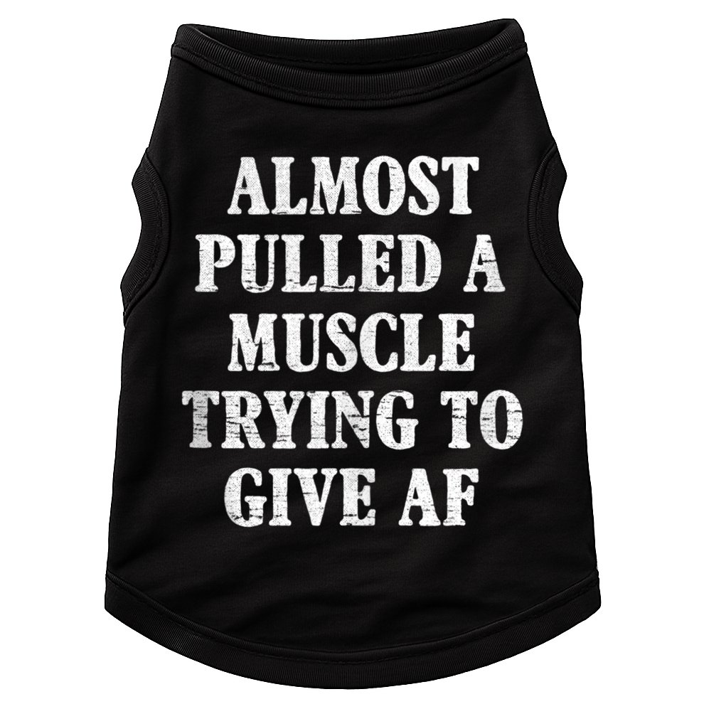Workout Funny Saying Gym Quote Sarcastic Exercise Fitness Doggie Tank