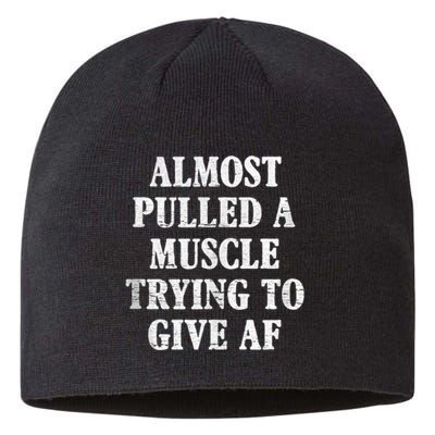 Workout Funny Saying Gym Quote Sarcastic Exercise Fitness Sustainable Beanie