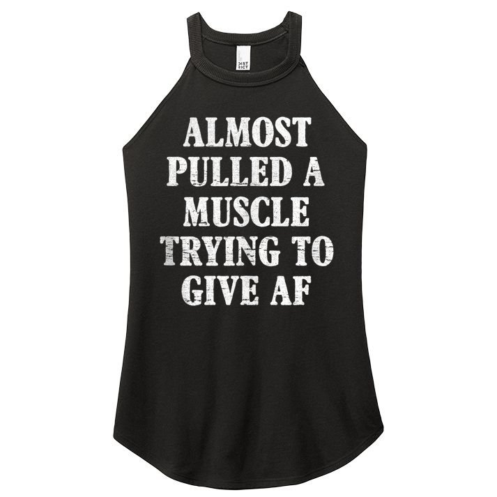 Workout Funny Saying Gym Quote Sarcastic Exercise Fitness Women's Perfect Tri Rocker Tank